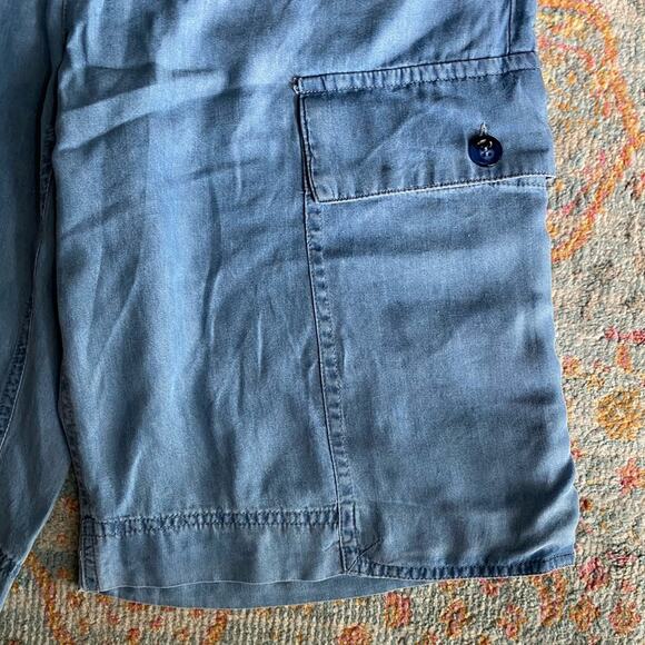 NEW WALTER BAKER $168 Medium Wash Theo Womens Cargo Shorts Chambray Blue NWT 2 - Picture 7 of 15